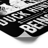 アヒルおもしろい狩り用パパドッグギフト付アヒル狩り ポスター (角)