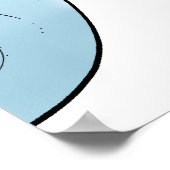 アヒルおもしろい航空漫画のポスター ポスター (角)