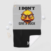 アヒルおもしろい顔 ゴルフタオル (インサイチュ)