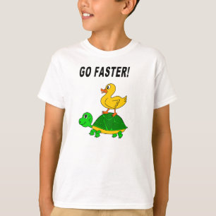 アヒルおよびカメのTシャツ Tシャツ