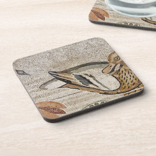 アヒルおよび鳥のナイルのモザイク、ファウヌスの家 コースター (左側)