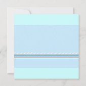 アヒルお洒落の赤ちゃんシャワー 招待状 (裏面)