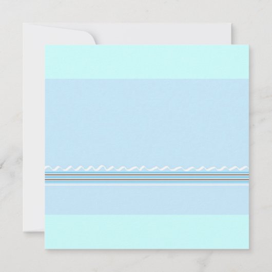 アヒルお洒落の赤ちゃんシャワー 招待状 (裏面)