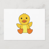 アヒルかわいいアヒルのアヒルベビー鳥 ポストカード (正面)