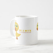 アヒルがあって下さい コーヒーマグカップ (正面左)