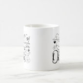 アヒルが大好きな女の子かわいいアヒル好クールき コーヒーマグカップ (中央)