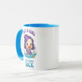 アヒルが大好きな女の子 マグカップ (正面左)