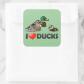 アヒルが大好き スクエアシール (バッグ)