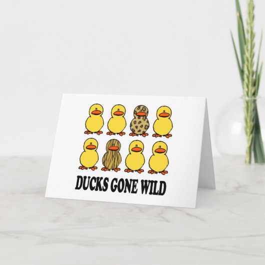 アヒルが荒れ果てた カード (正面)