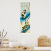 アヒルが葦の間を泳いでいる ポスター (キッチン)