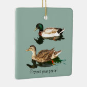 アヒルだ。保護安 セラミックオーナメント (右)