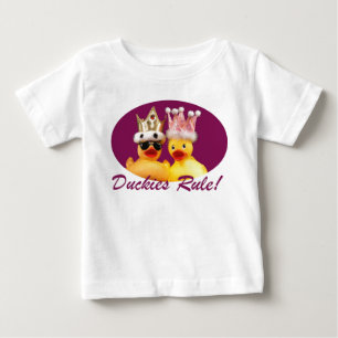 アヒルちゃんの規則! Tシャツ(すべてのサイズだけ、白) ベビーTシャツ