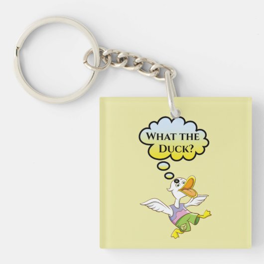 アヒルって？キーホルダー キーホルダー (正面)