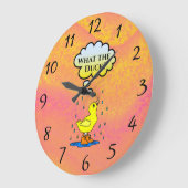 アヒルって？壁時計 ラージ壁時計 (傾斜)