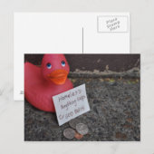 アヒルでダウン ポストカード (正面/裏面)