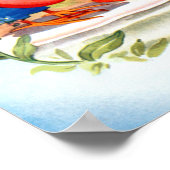 アヒルとひよこが泳ぎに行く ポスター (角)