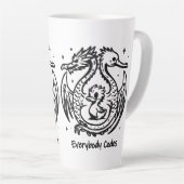 アヒルとドラゴンの歌ラテマグ カフェラテマグ (右アングル)