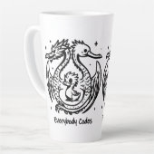 アヒルとドラゴンの歌ラテマグ カフェラテマグ (左アングル)