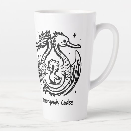 アヒルとドラゴンの歌ラテマグ カフェラテマグ (右)