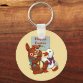 アヒルとバニー・イースター キーホルダー (正面)