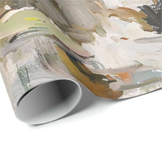 アヒルとマラードの絵を描野生動物の切り離し ラッピングペーパー (ロールコーナー)