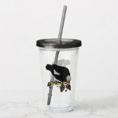 アヒルと可愛らしいアヒル アクリルタンブラー (裏面)