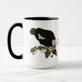 アヒルと可愛らしいアヒル マグカップ (左)