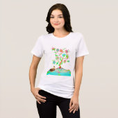 アヒルと命の木 トライブレンドＴシャツ (正面全面)