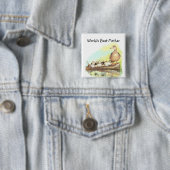 アヒルと最高のアヒルの付いた世界の母 缶バッジ (インサイチュ)