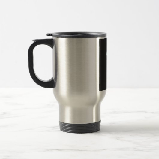 アヒルと私がこのような目覚め&ハクナマタタ文字 トラベルマグ (左)