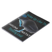 アヒルと私がこのような目覚め&ハクナマタタ文字 ノートブック (左側)