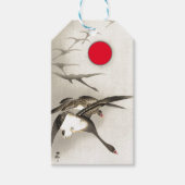 アヒルと赤月ギフトラベル ギフトタグ (正面)