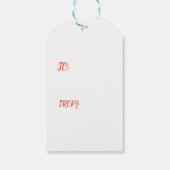 アヒルと赤月ギフトラベル ギフトタグ (裏面)