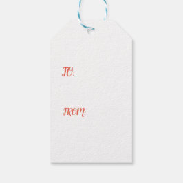 アヒルと赤月ギフトラベル ギフトタグ