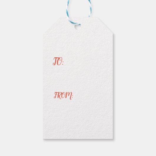 アヒルと赤月ギフトラベル ギフトタグ (裏面)