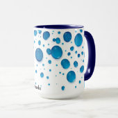 アヒルには素敵な天気 雨の日が楽しい マグカップ (正面右)