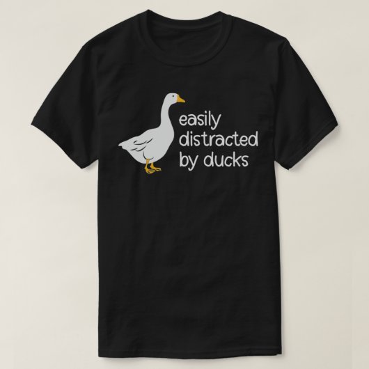 アヒルに気を使われやすい、かわいい Tシャツ (デザイン正面)