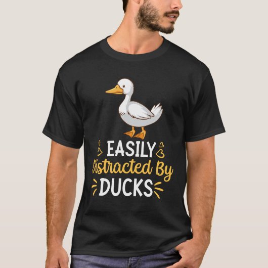 アヒルに気を取られる Tシャツ (正面)
