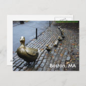 アヒルに道を譲る ポストカード (正面/裏面)