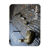 アヒルに道を譲る マグネット (縦)