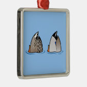 アヒルのお尻 メタルオーナメント (右)