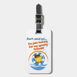 アヒルのためのクルーズセーリング ラゲッジタグ