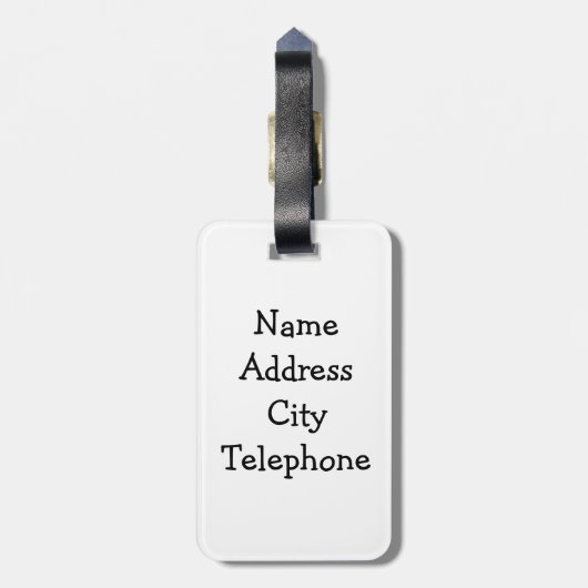 アヒルのためのクルーズセーリング ラゲッジタグ (裏面縦)