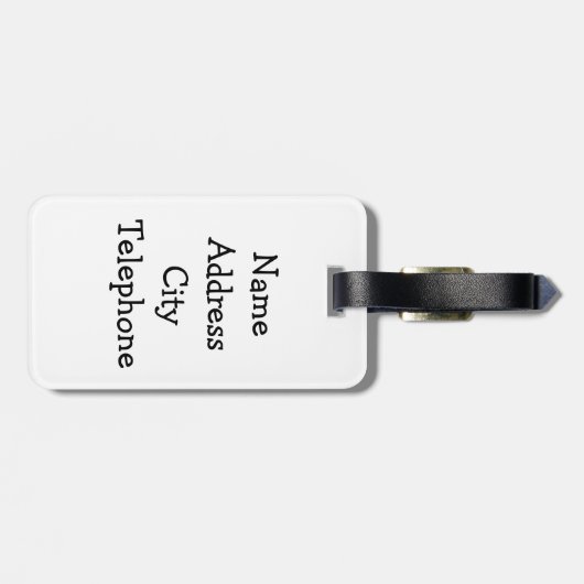 アヒルのためのクルーズセーリング ラゲッジタグ (裏面横)