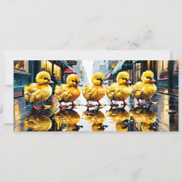 アヒルのための素敵な天気フラットゲットウェルカード カード