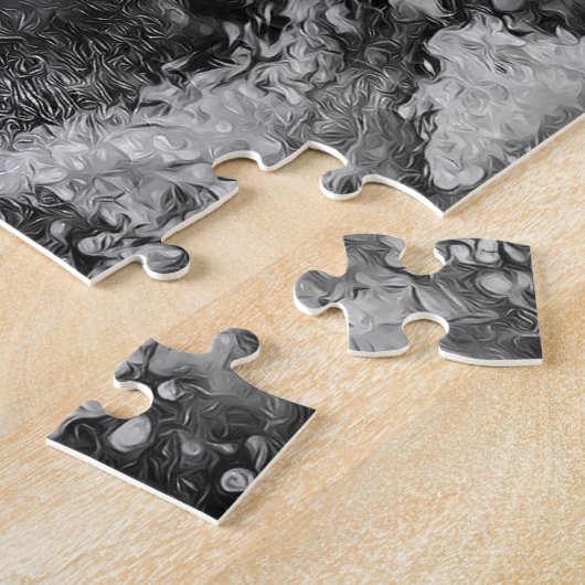 アヒルのように見えるが抽象芸術ではない ジグソーパズル (側面)