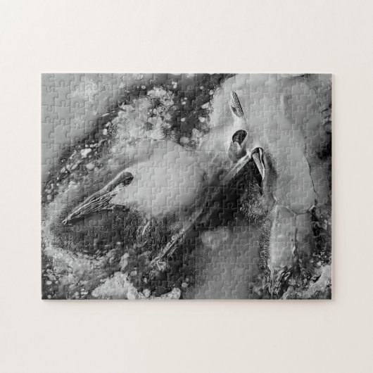 アヒルのように見えるが抽象芸術ではない ジグソーパズル (横)