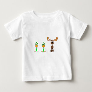 アヒルのアヒルのアメリカヘラジカ ベビーTシャツ