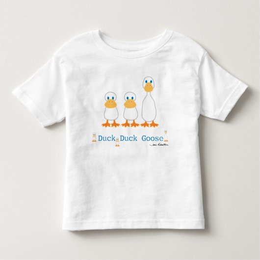 アヒルのアヒルのガチョウのTシャツ トドラーTシャツ (正面)