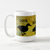 アヒルのアヒルのガチョウ! コーヒーマグカップ (左)